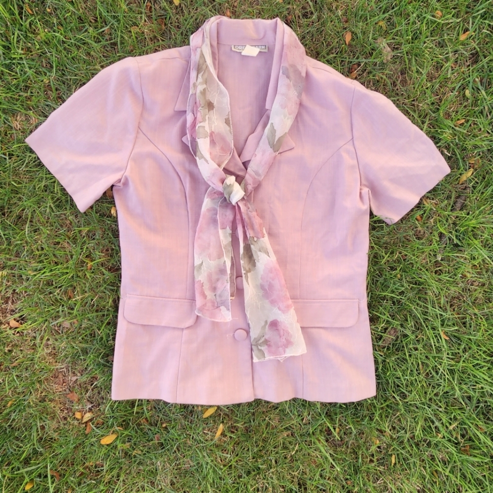 Women's Dusty Mauve Blazer Sz. L, Dressbarn
